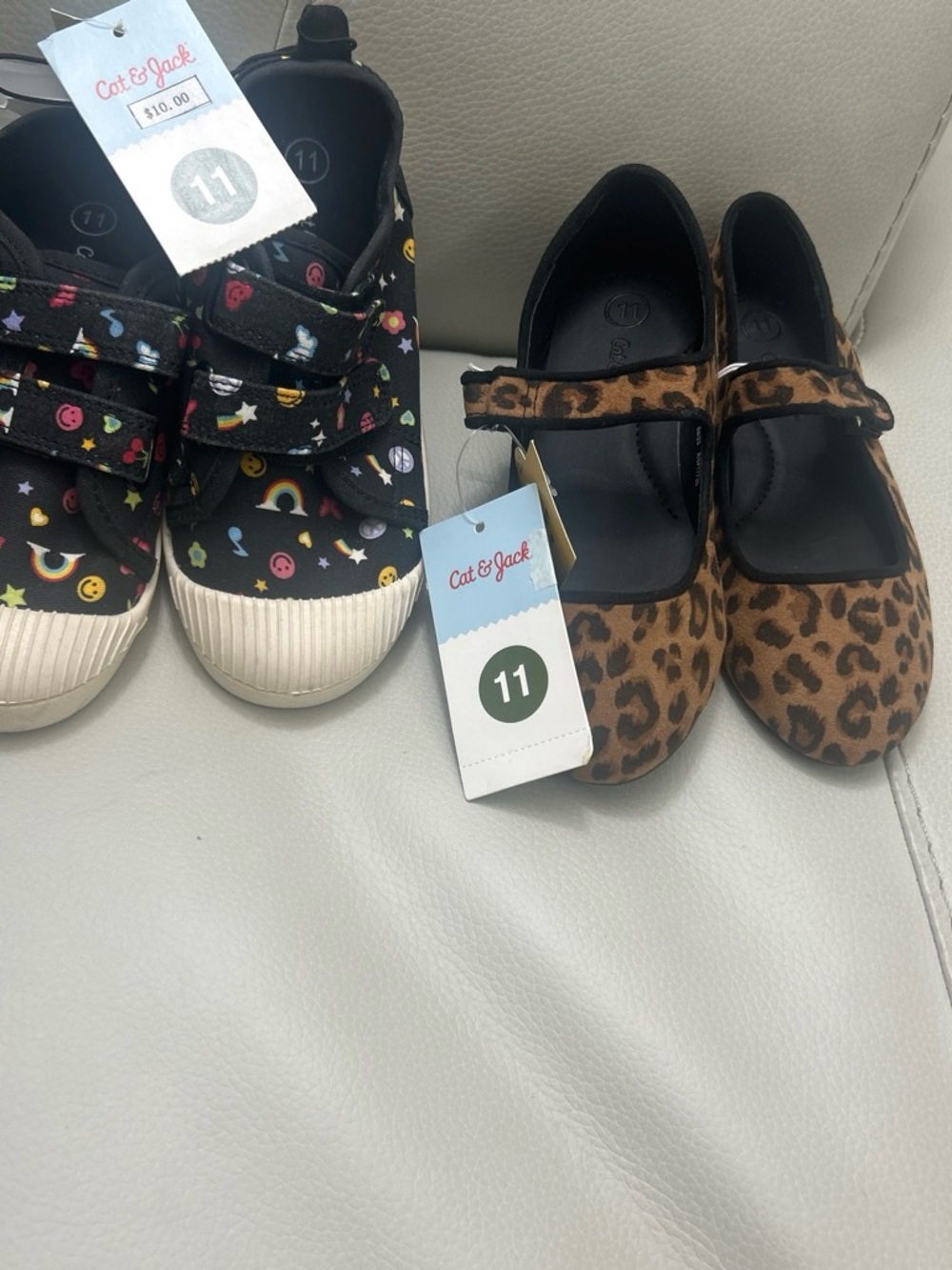 Cat & Jack Girls' Leopard Print Mary Jane Shoes - Brown